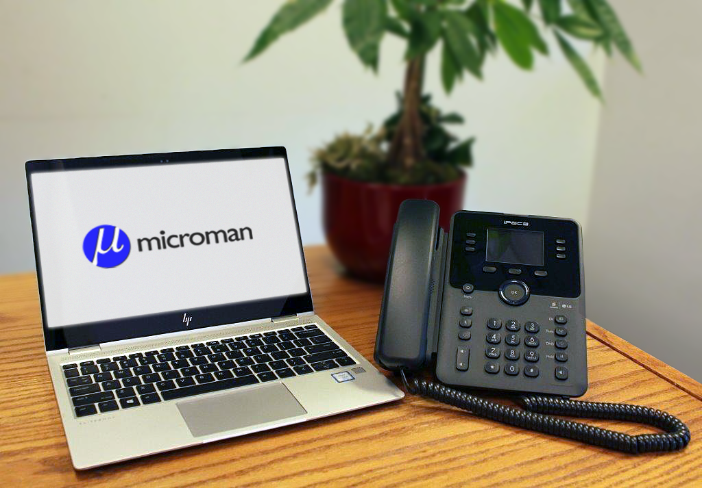 Microman Laptop with Voip Phone